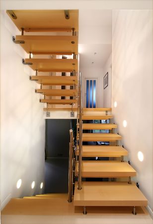 Staircase in modern homeの写真素材