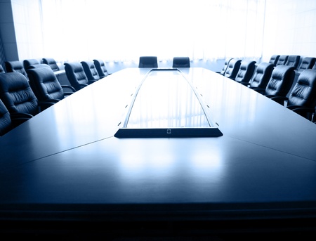 Conference table and chairs in meeting room 
のeditorial素材