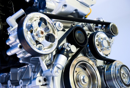 An engine of a modern car.の写真素材