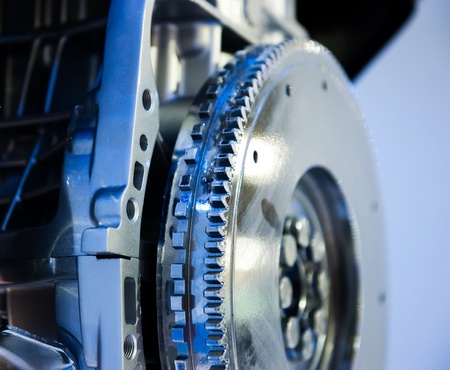 detail of gear in car engine.の写真素材