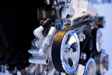 An engine of a modern car.の写真素材