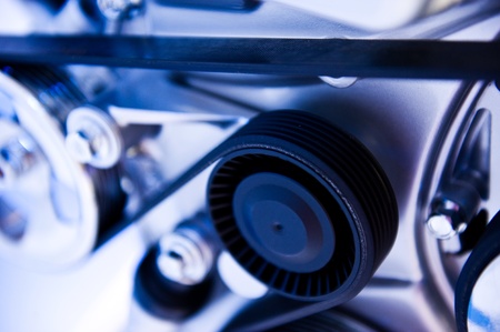 An engine of a modern car.の写真素材