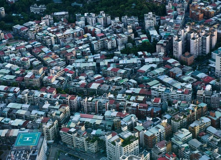 Taipei city view from high の写真素材