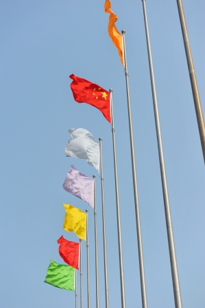 Chinese flag and many other colorful flags.
の写真素材