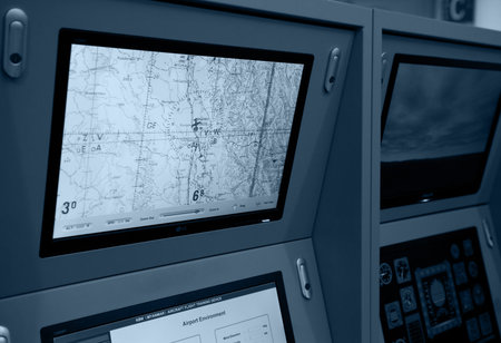 flight controller working in the flight control tower.