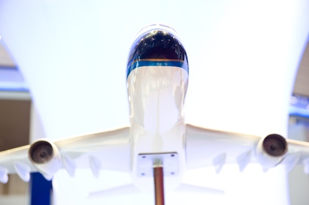 Closeup of a model aircraft.の写真素材