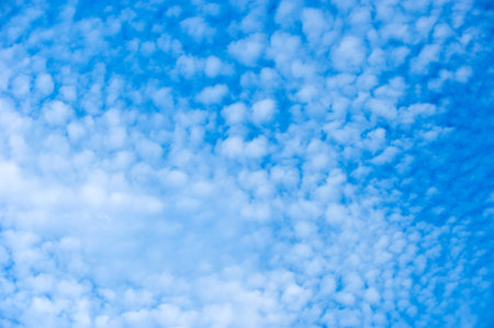 White clouds on blue sky.の写真素材