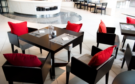 Table setting for dinner event.のeditorial素材