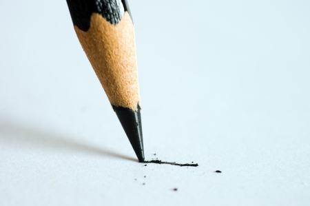 Close up of pencil writing on paper. Macro with extremely shallow depth of field
の写真素材