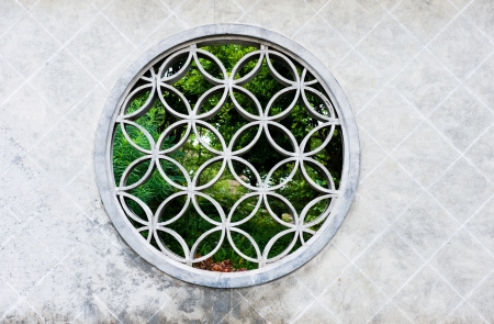 The beauty of Chinese decorative design window.の写真素材