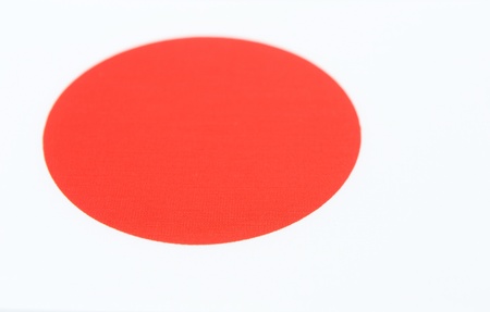 Close-up shot of Japan flag.の写真素材