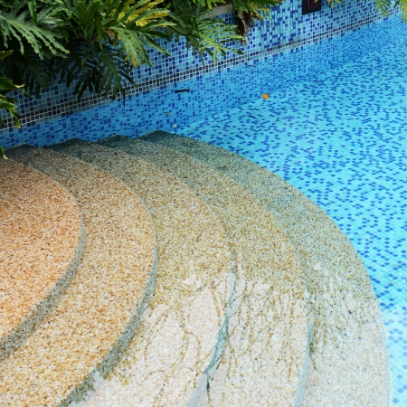 detail of beautiful swimming pool. の写真素材