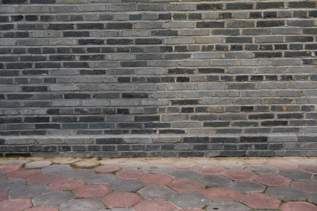 old interior with brick wall の写真素材