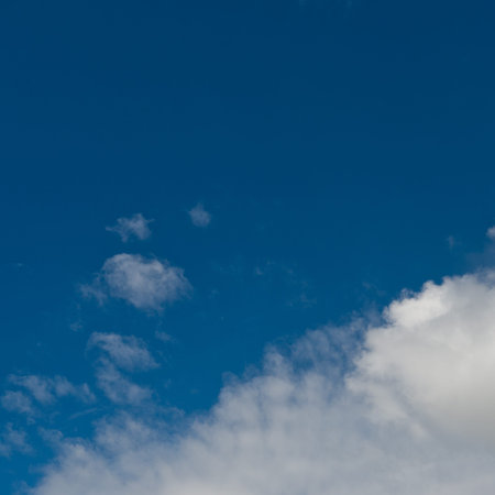 White clouds in blue sky. の写真素材