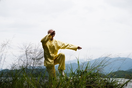 Chinese kung fu martial art backgroundの写真素材