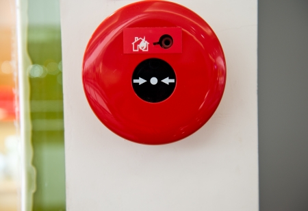 Fire alarm on the wall.の写真素材