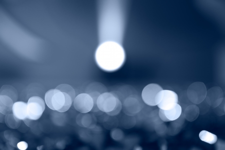 abstract lights on blue background.の写真素材