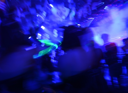 Dancing people in a disco, cheery party.の写真素材