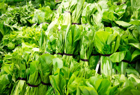 fresh vegetables in a supermarket.