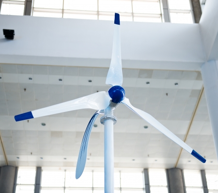 detail of a windmill display in a house.の写真素材