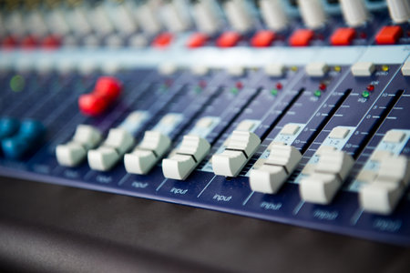 buttons equipment for sound mixer control