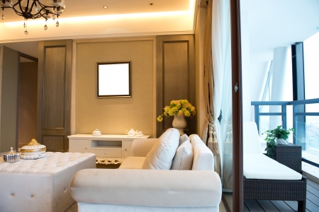 Living room in a modern home.のeditorial素材