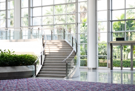 Modern architecture of large business conference centerの写真素材