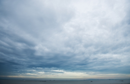 Background of clouds before a thunder-stormの写真素材
