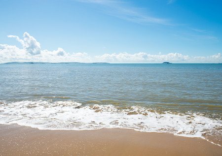 beach and sea in China. daylight relaxation landscapeの写真素材