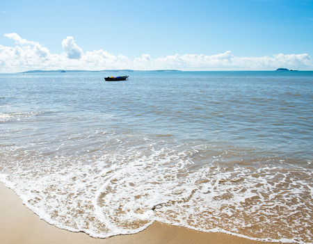 beach and sea in China. daylight relaxation landscapeの写真素材