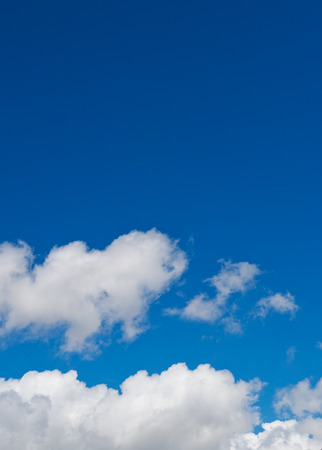 White clouds in the blue sky.の写真素材