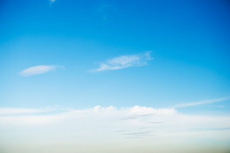 White clouds in the blue sky.の写真素材