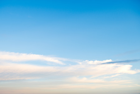 White clouds in the blue sky.の写真素材