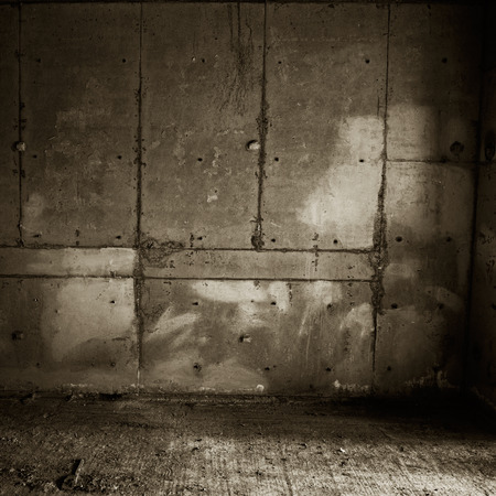old grunge concrete wall and floor.の写真素材
