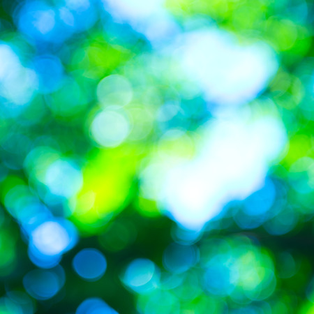 natural green background with bokeh circles.の写真素材