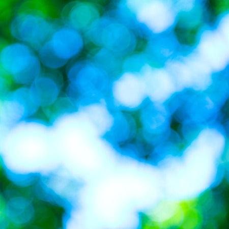 natural green background with bokeh circles.の写真素材