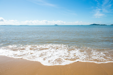 beach and sea in China. daylight relaxation landscapeの写真素材
