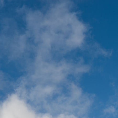 White clouds in the blue sky.の写真素材