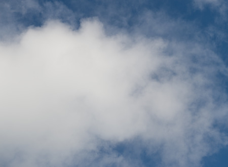 White clouds in the blue sky.の写真素材