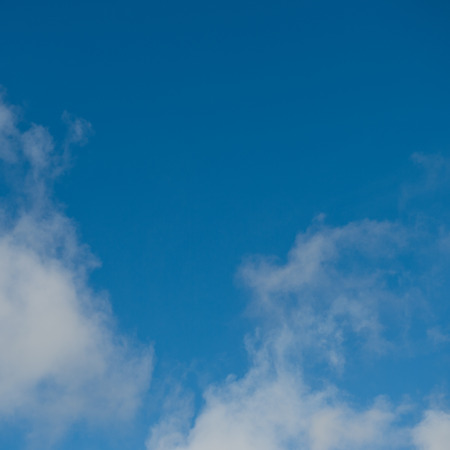 White clouds in the blue sky.の写真素材