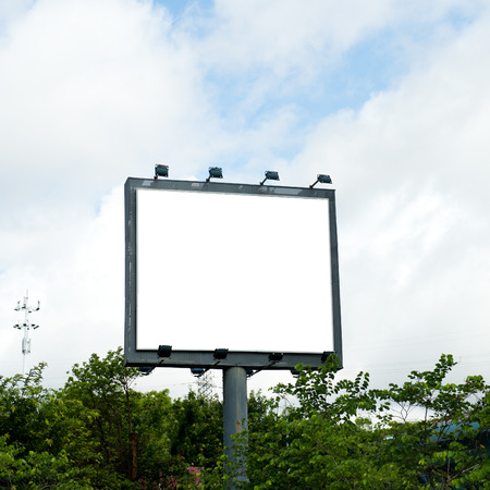 Blank billboard against blue sky.
の写真素材