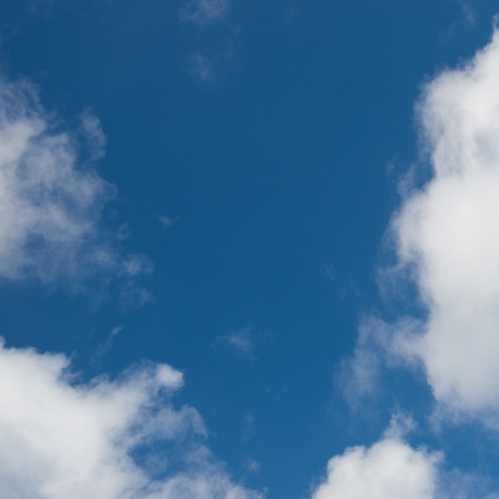 White clouds in the blue sky.の写真素材