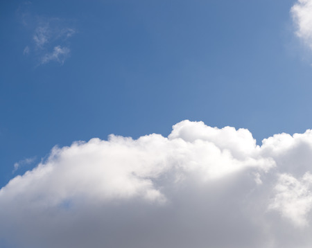 White clouds in the blue sky.の写真素材