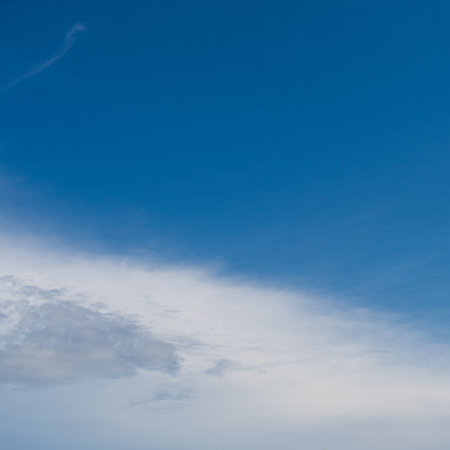 White clouds in the blue sky.の写真素材