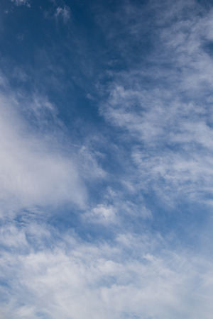 White clouds in the blue sky.の写真素材