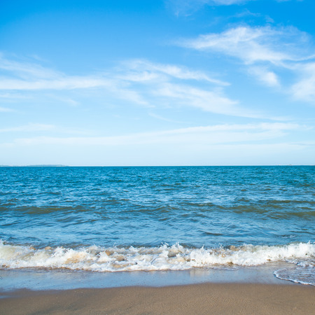 beach and sea in China. daylight relaxation landscapeの写真素材
