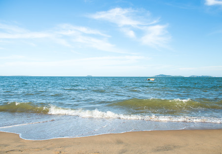 beach and sea in China. daylight relaxation landscapeの写真素材