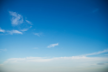 White clouds in the blue sky.の写真素材