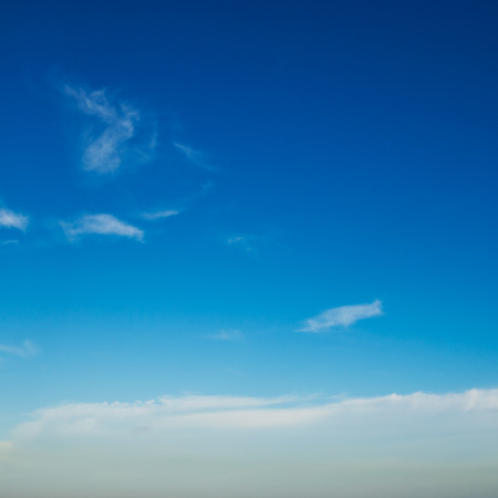 White clouds in the blue sky.の写真素材