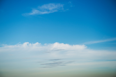 White clouds in the blue sky.の写真素材
